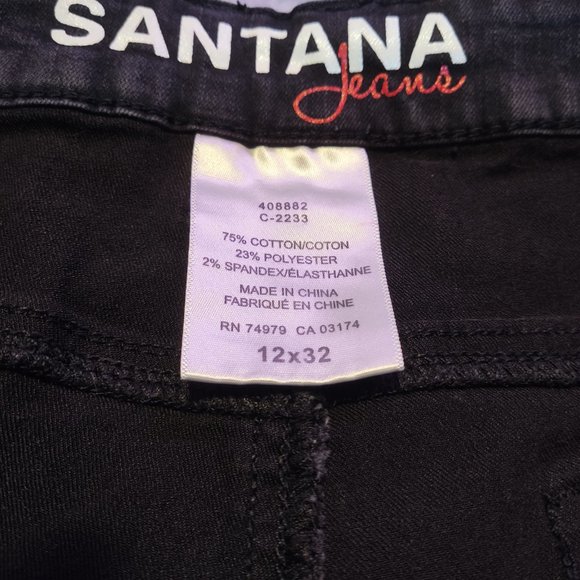 Santana Women's Classic Straight Leg Jean, Size 12 inseam 32 - Picture 7 of 9